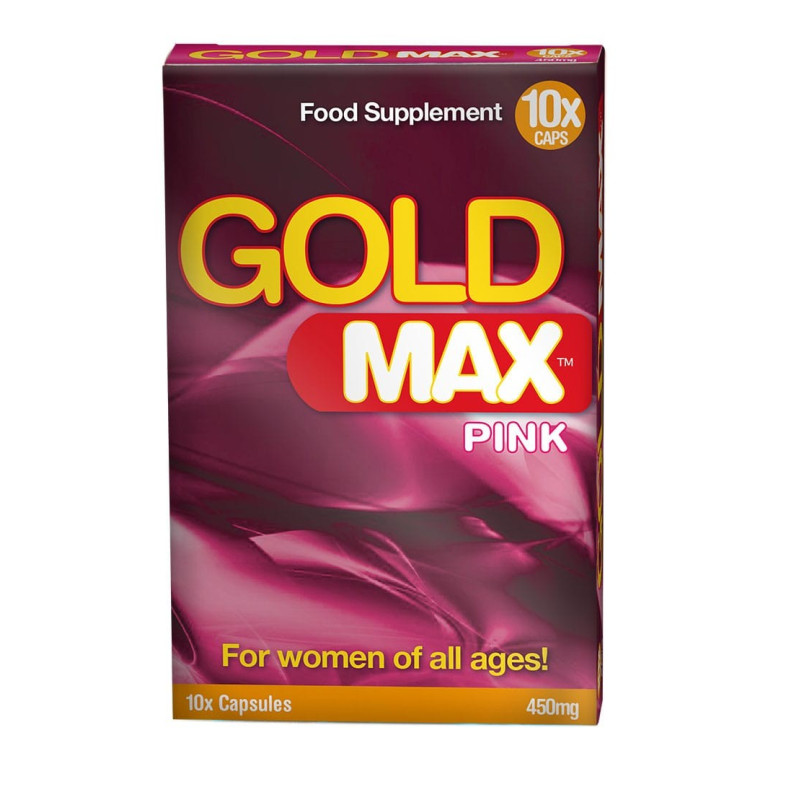 GoldMax Pink 10 gélules, Stimulant Femme Augmente la libido